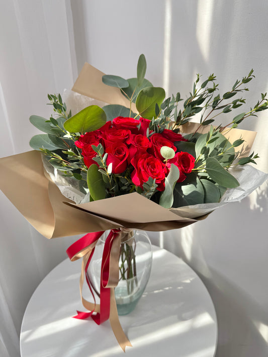 Docena rosas rojas
