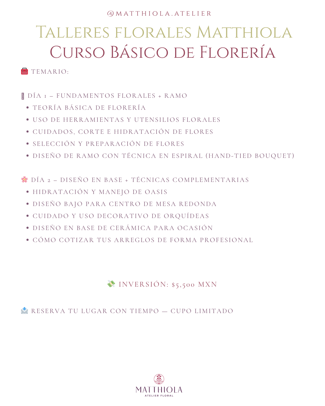 Curso de Florería Básica para Principiantes