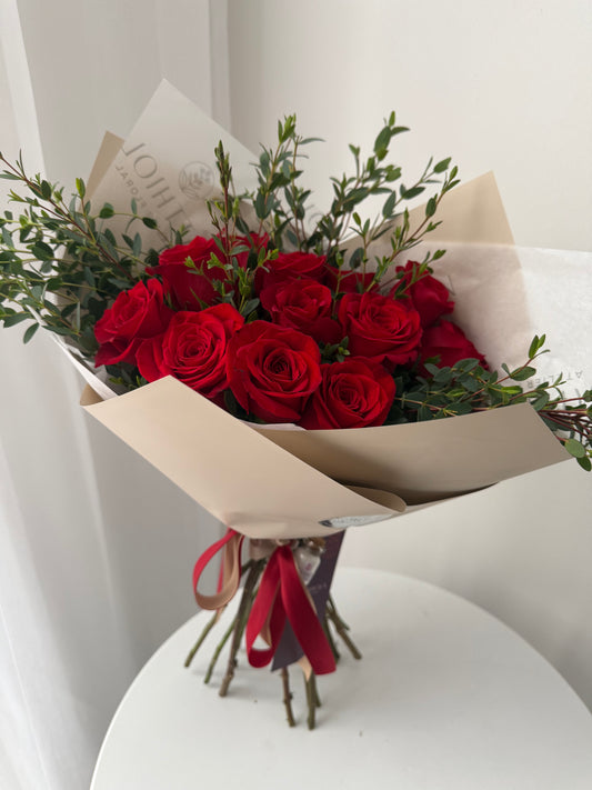 Docena rosas rojas